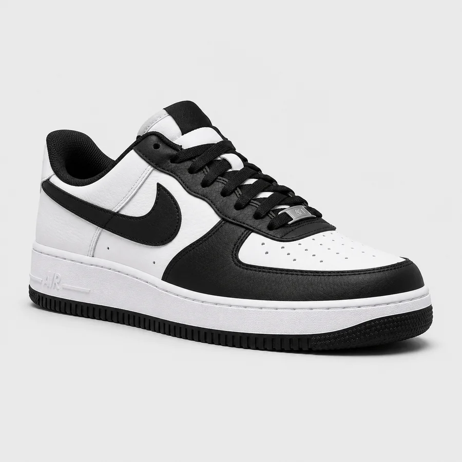 Baskets noires et blanches