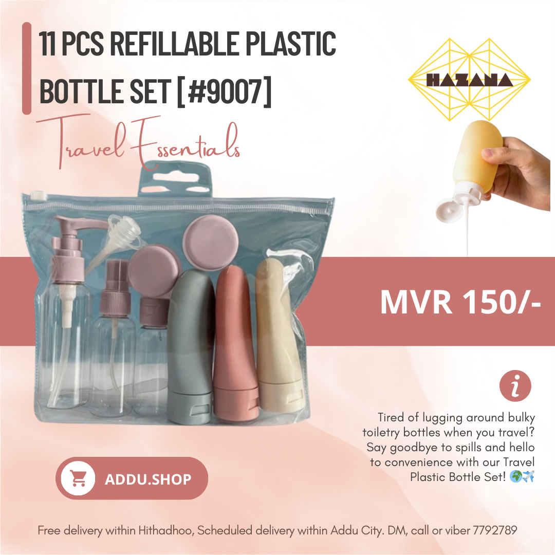 11 pcs refillable Plastic  Bottle Set [#9007]