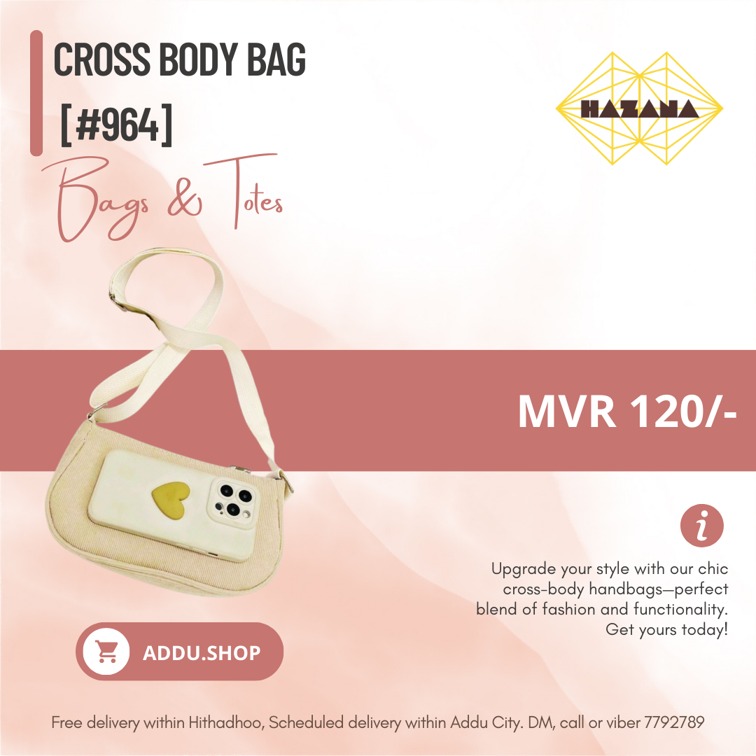 Cross Body Bag [#964]