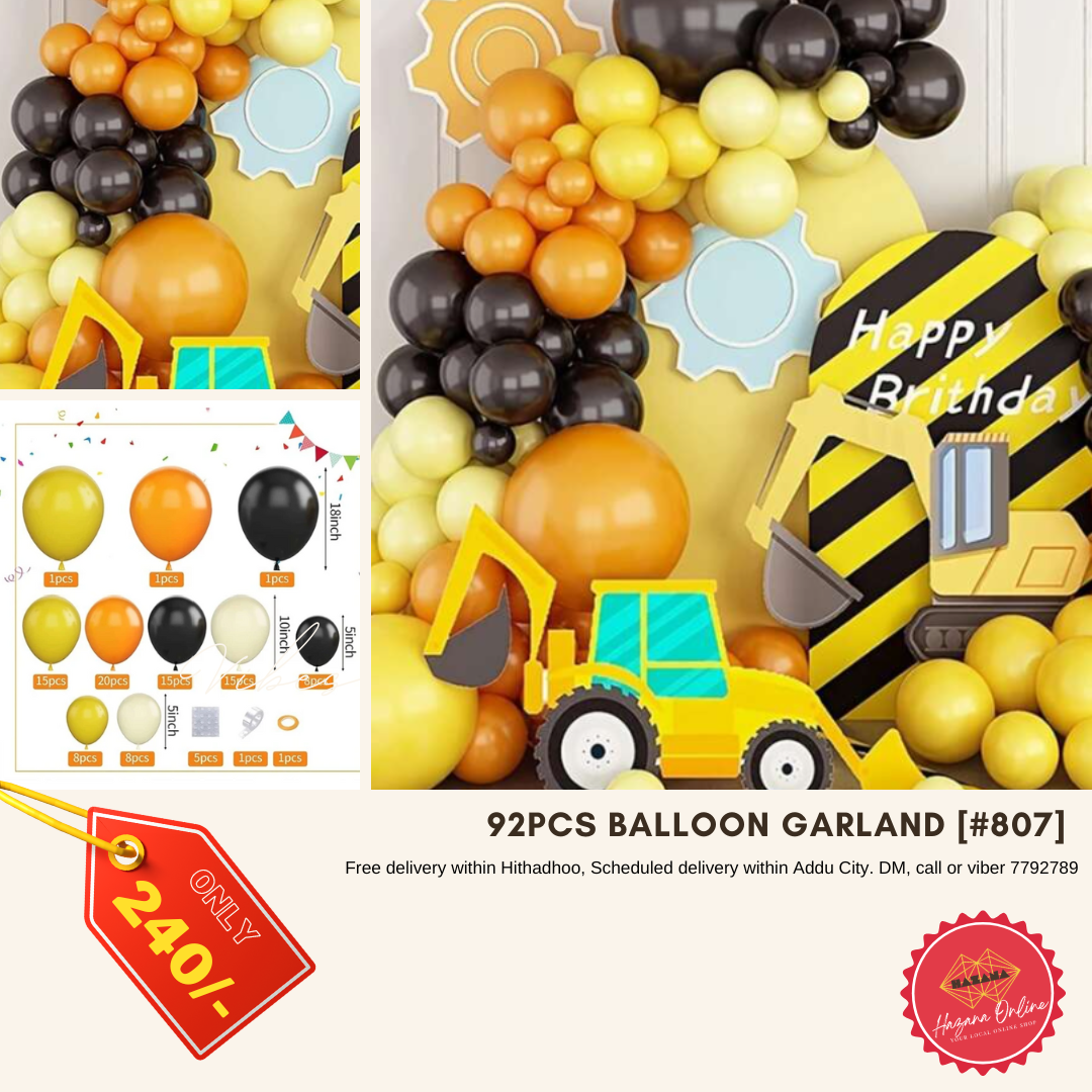 92pcs Mixed Color Balloon Garland [#807]