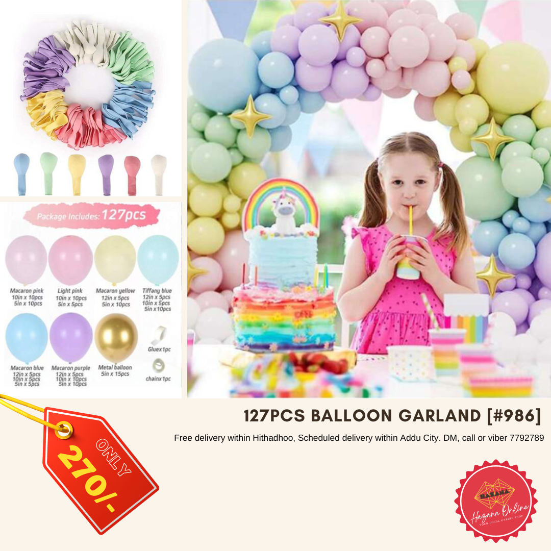 127 pcs Balloon Garland [#986]