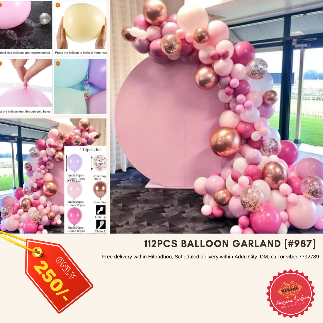 112 Pcs Balloon Garland [#987]