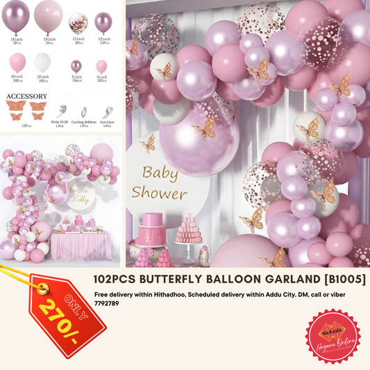 102pcs butterfly Balloon garland [B1005]