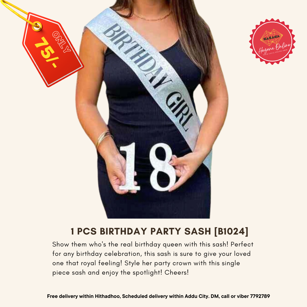 1 pcs birthday party sash [B1024]
