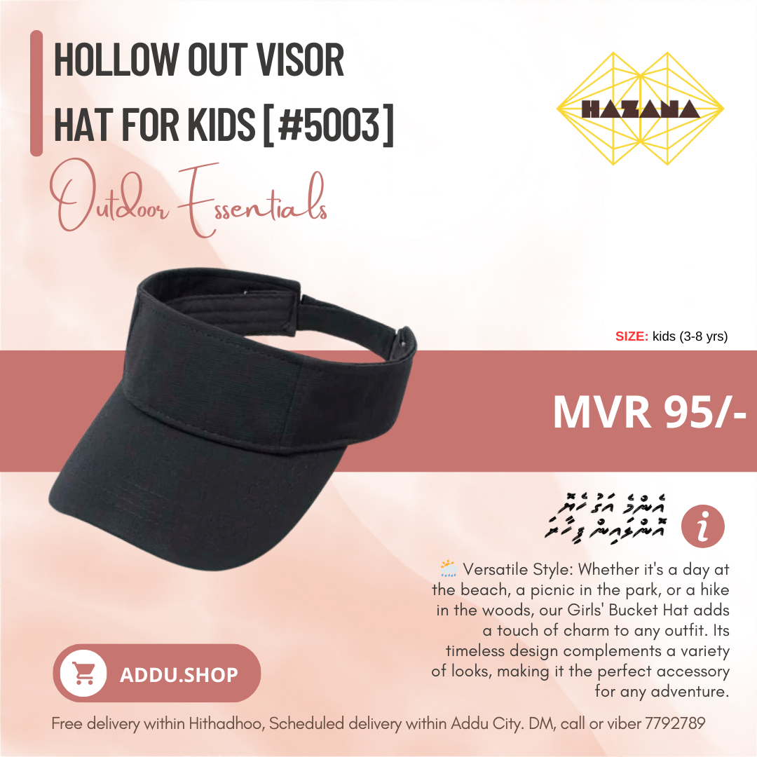 Hollow Out Visor  Hat for KIDS [#5003]