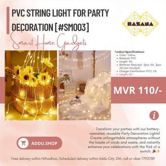 PVC String Light for Party Decoration [#SM003]
