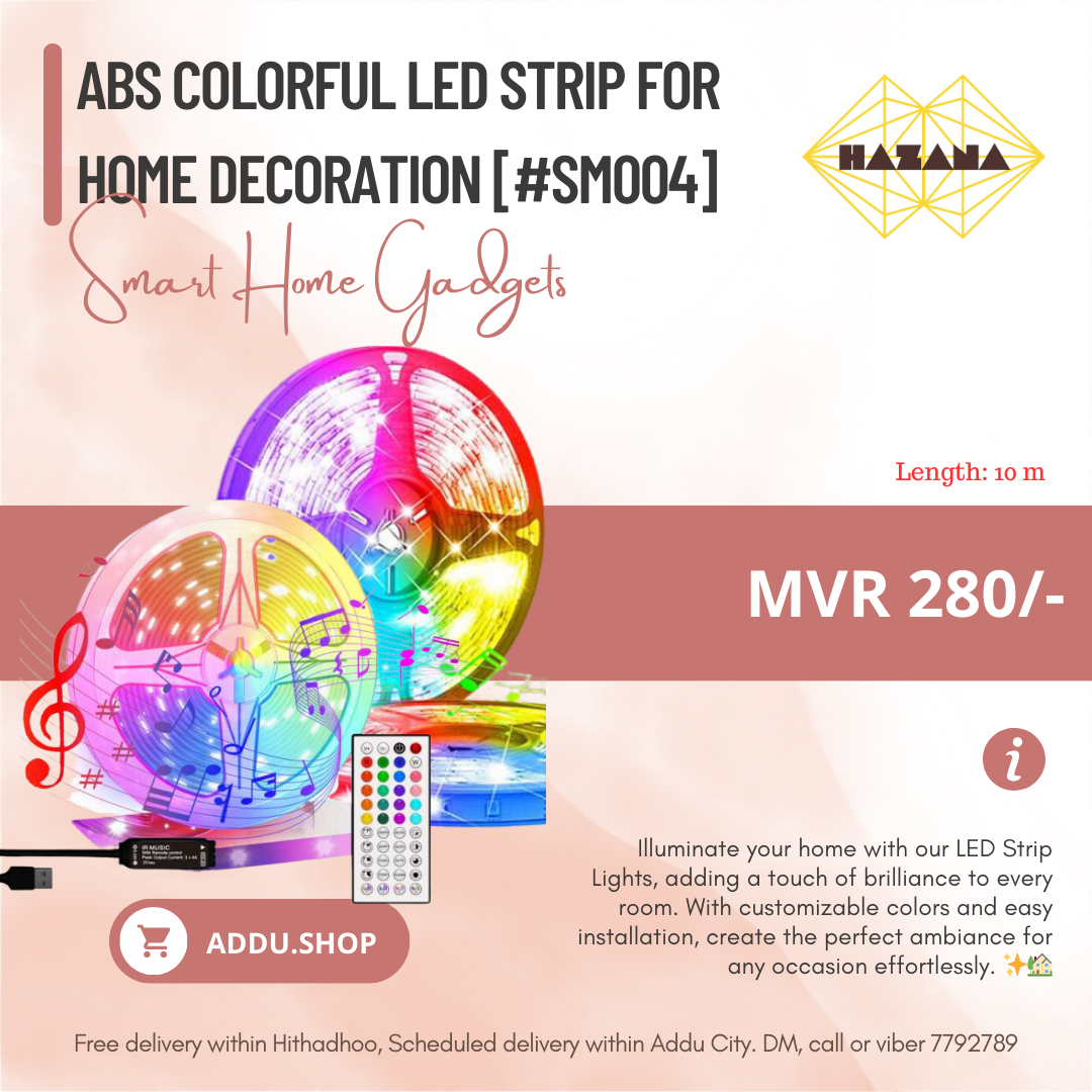 ABS Colorful LED Strip For Home Decoration [#SM004]