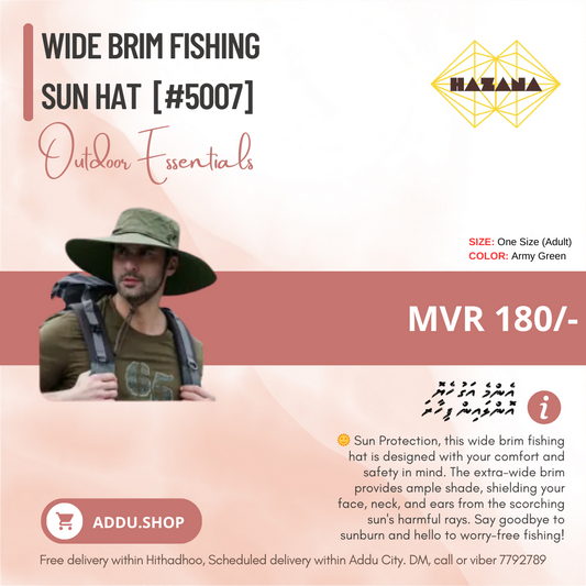Wide Brim Fishing Sun Hat [#5007]