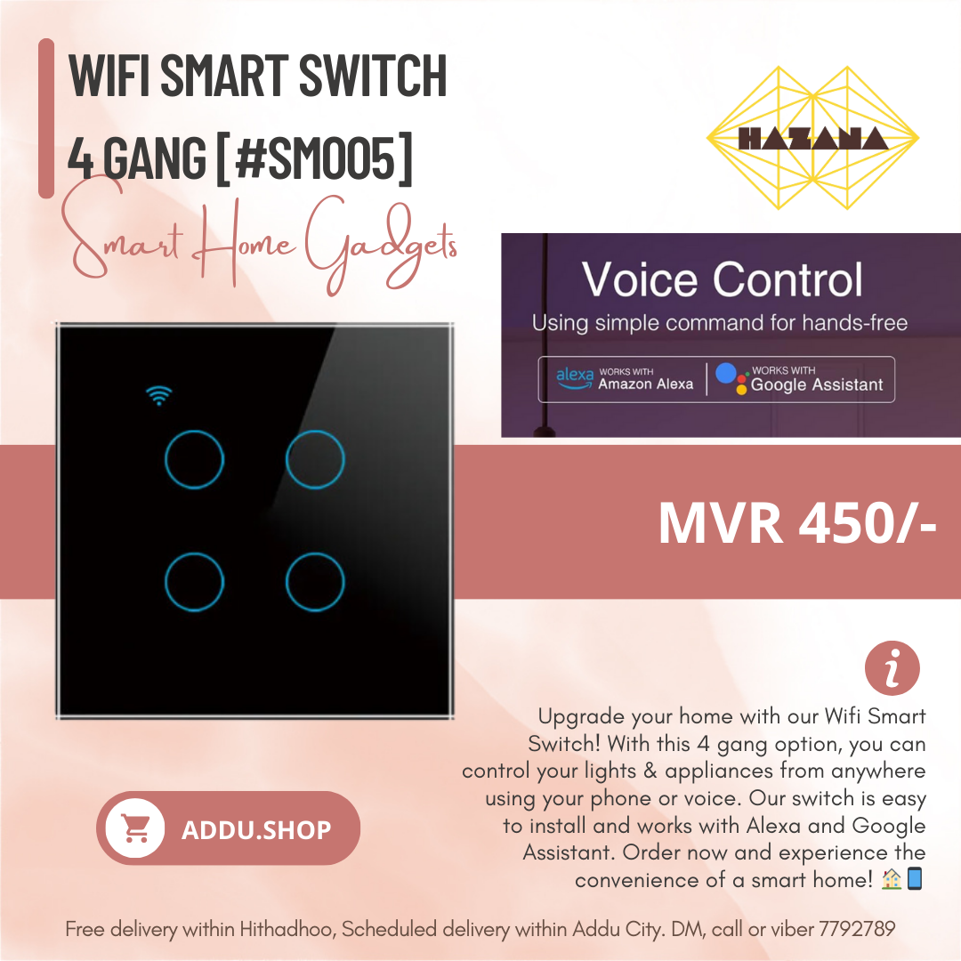 Wifi Smart switch 4 gang [#SM005]