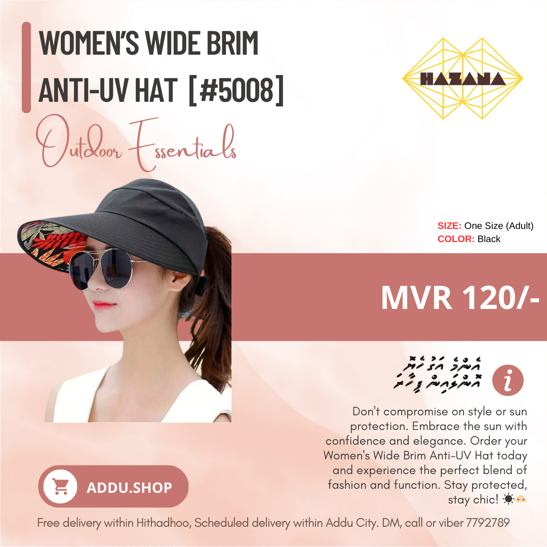 Women’s Wide Brim Anti UV Hat  [#5008]