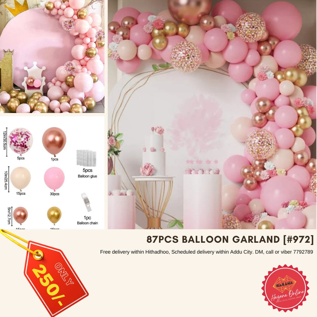 87 pcs Balloon Garland [#972]