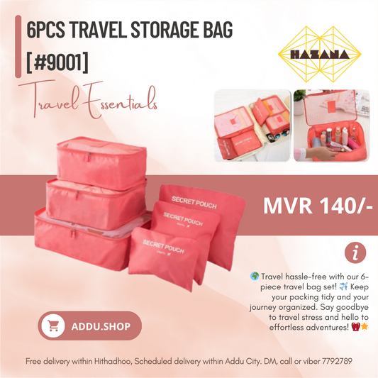6pcs Travel Storage Bag [#9001]